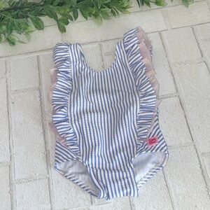 Ruffle Butts infant  Ruffle One-Piece Swimsuit 3-6 months